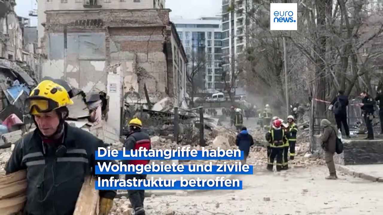 Mindestens 7 Verletzte: Russland greift Kiew erneut mit Raketen an