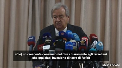 Guterres (Onu): "Crescente consenso internazionale" su cessate fuoco