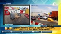 Trágico accidente en peaje de Chicama: 2 fallecidos, 12 heridos y 10 vehículos afectados