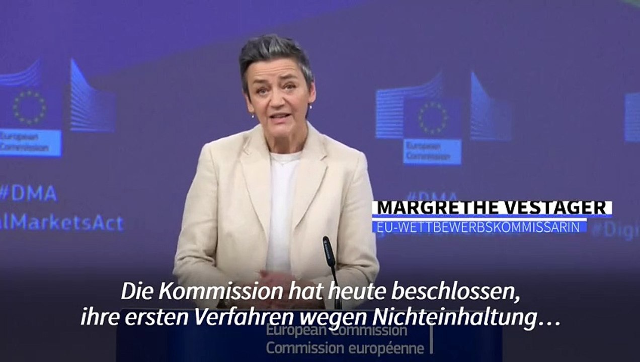 Brüssel eröffnet Verfahren gegen Alphabet, Apple und Meta
