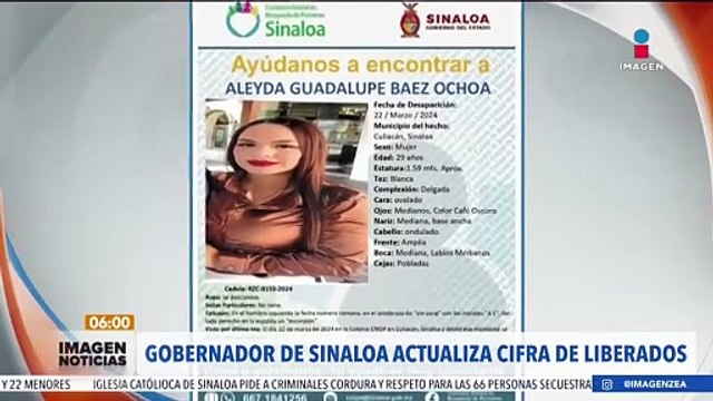 Secuestros masivos en Sinaloa: Gobernador actualiza la cifra de liberados