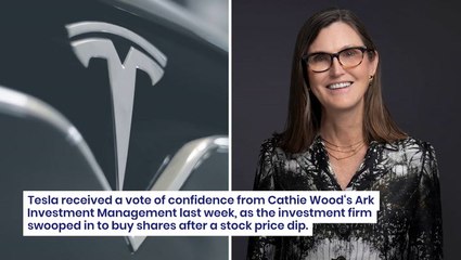 Cathie Wood's Ark Doubles Down On Tesla Despite Dip