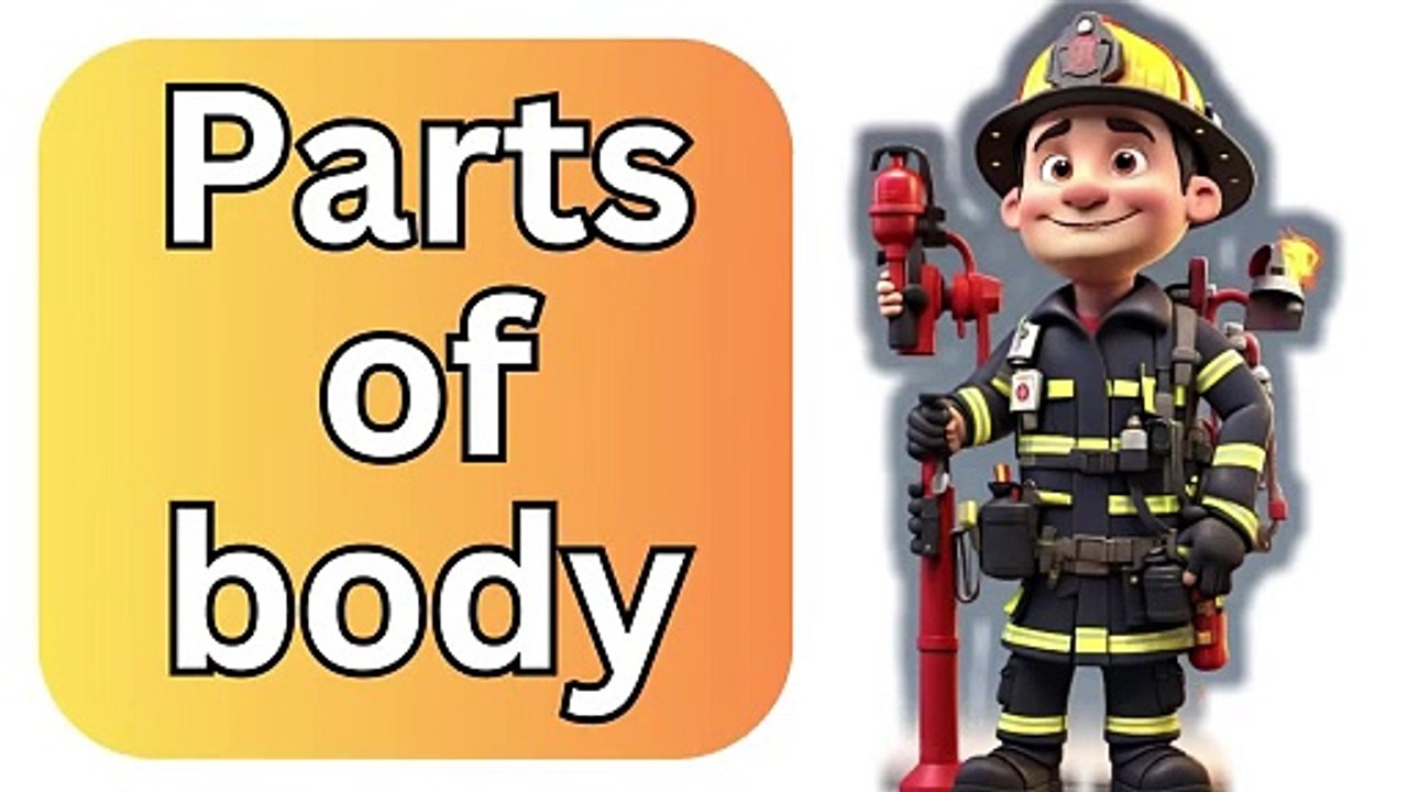Learn parts of body for kids - The Human Body for children - Body Parts for Kids