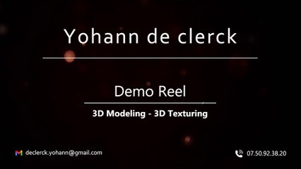 Demo Reel Hiver 2023 - Yohann de Clerck