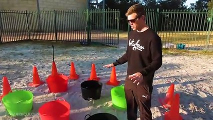 DODGING WATER BALLOONS from 45m!