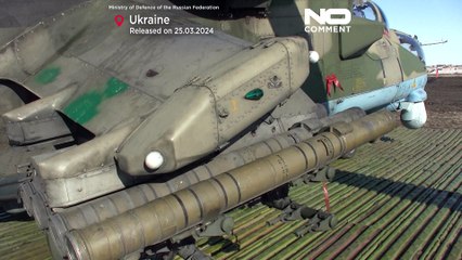 مروحيات روسية "أم آي - 35" تقصف مواقع أوكرانية