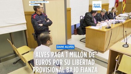 Dani Alves paga la fianza de un millón de euros y quedará en libertad provisional