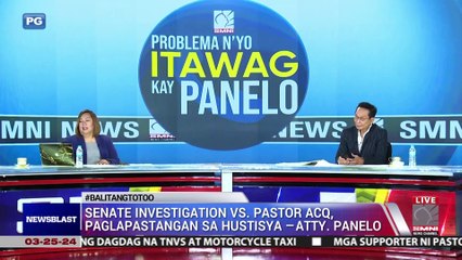 Senate investigation VS Pastor ACQ, paglapastangan sa hustisya −Atty. Panelo