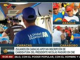 Pueblo zuliano llegó a Caracas para respaldar la inscripción de la candidatura del Pdte. Maduro