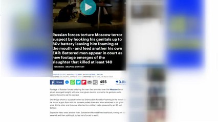 망치 등으로 '잔혹고문'...모스크바 테러범, 만신창이로 법정 출두 / YTN