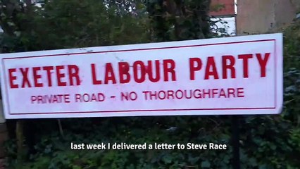 Just Stop Oil protesters fly-post Exeter Labour HQ