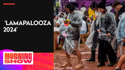 Festival Lollapalooza tem lamaçal por conta das fortes chuvas