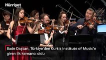 ÇEV Sanat'ın genç keman sanatçısı Bade Daştan, Curtis Institute of Music’i birincilikle kazandı: Türkiye'den bu okula giren ilk kemancı oldu