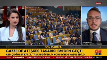 Son dakika... Gazze’de ateşkes tasarısı BM’den geçti