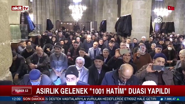 Asırlık gelenek 1001 Hatim duası yapıldı