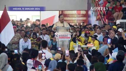 [FULL] Pidato Politik Prabowo Subianto saat Kampanye di Medan: Saya Dapat Nilai 99 dari 100