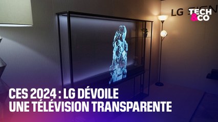 CES 2024: LG dévoile une télévision transparente, le Signature OLED T