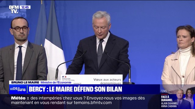 Les choix que nous avons mis en place avec la majorité ont été les bons : Bruno Le Maire défend son bilan