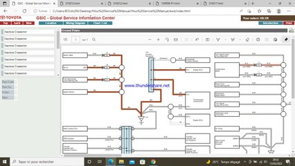 hilux schéma de câblage. Maintenance...