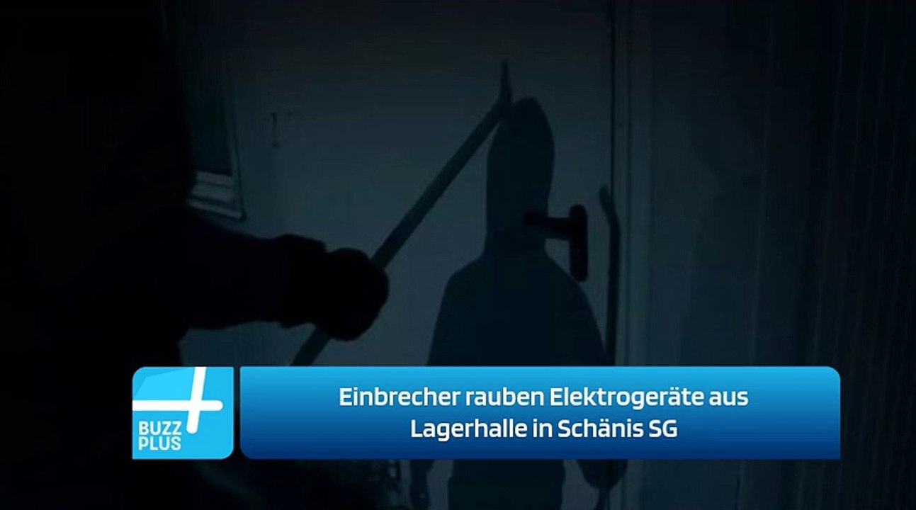 Einbrecher rauben Elektrogeräte aus Lagerhalle in Schänis SG