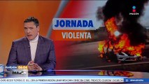 Se registra quema de vehículos y bloqueos carreteros en Guanajuato