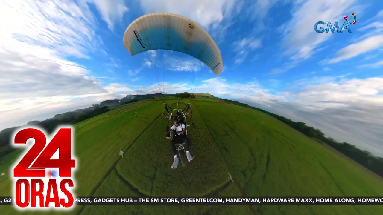 Paratrike o paramotor sky adventure, puwedeng subukan ng thrill-seekers at adrenaline junkies | 24 Oras