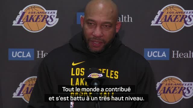 Lakers - Ham : Les joueurs ont été énormes, je suis fier d'eux