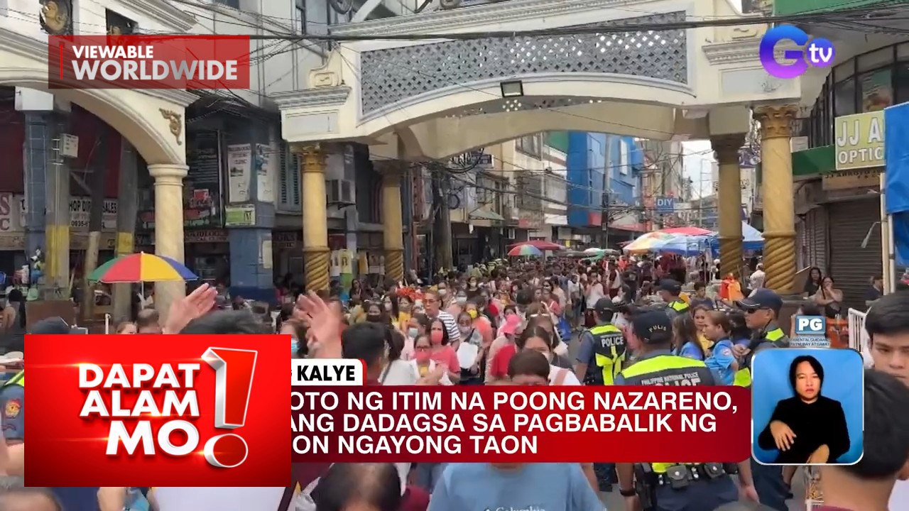 Mga deboto ng itim na Poong Nazareno, inaasahang dadagsa ngayong taon | Dapat Alam Mo!