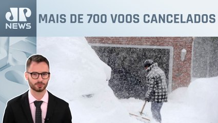 Estados do nordeste americano enfrentam forte nevasca; Fabrizio Neitzke comenta
