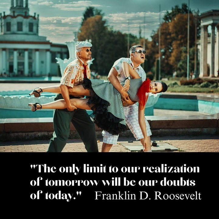 | "The only limit to our realization