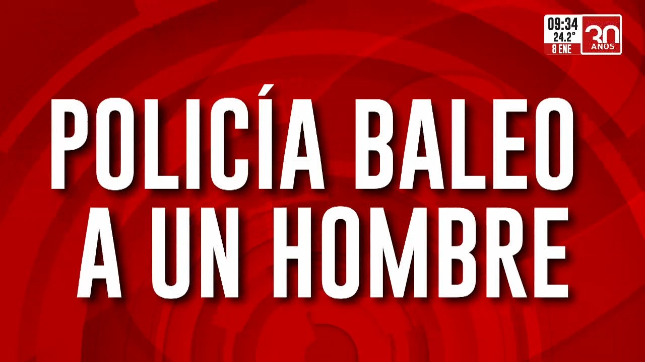 Policía baleó a un hombre en un confuso episodio