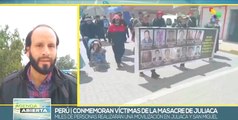 Organizaciones sociales del Perú conmemoran masacre de Juliaca