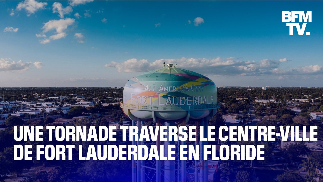 Une tornade traverse le centre-ville de Fort Lauderdale en Floride aux États-Unis