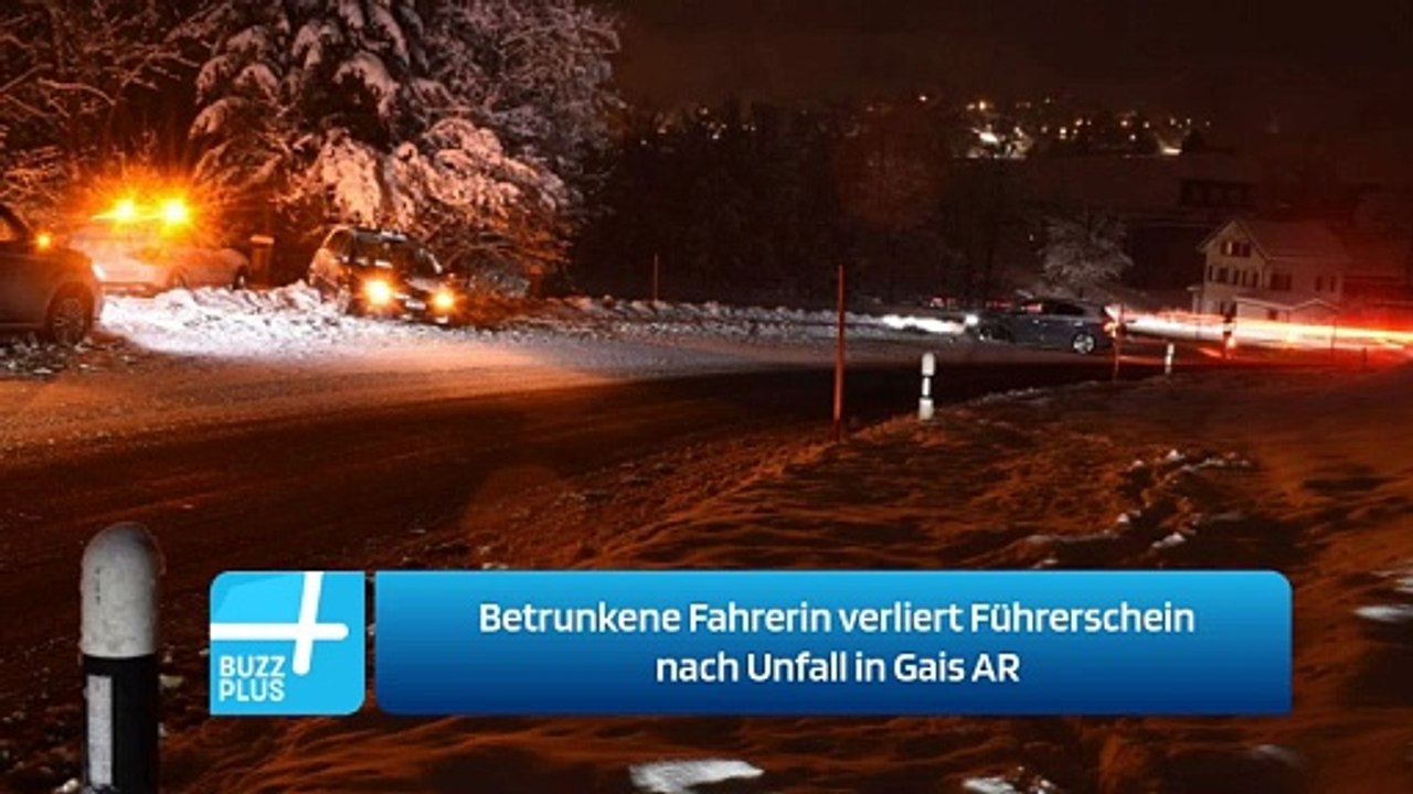 Betrunkene Fahrerin verliert Führerschein nach Unfall in Gais AR