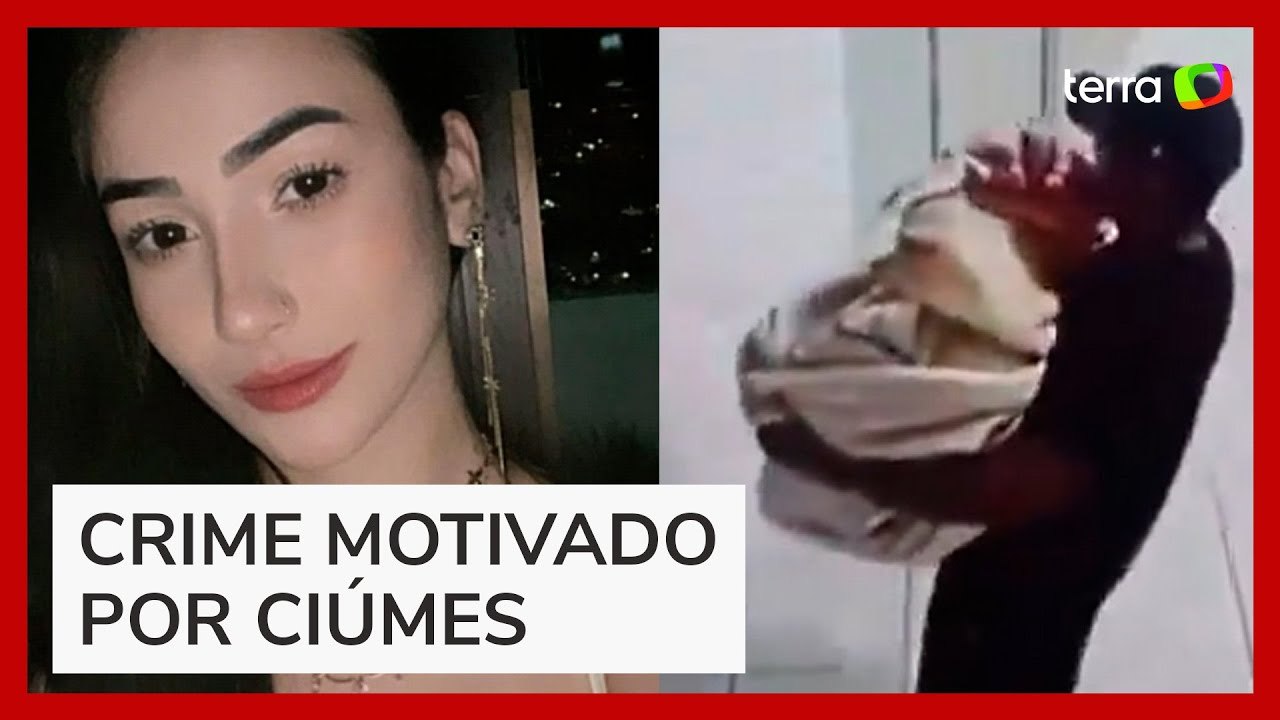 Vídeo mostra casal deixando prédio com corpo de jovem em mala em Minas Gerais