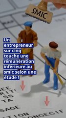 Un entrepreneur sur cinq touche une rémunération inférieure au smic selon une étude !