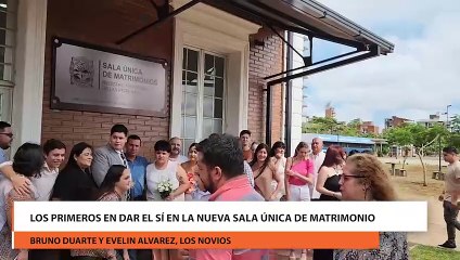 Los primeros en Dar el Sí en la nueva Sala Única de Matrimonio