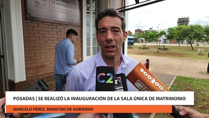 Posadas | Se realizó la inauguración de la Sala Única de Matrimonio