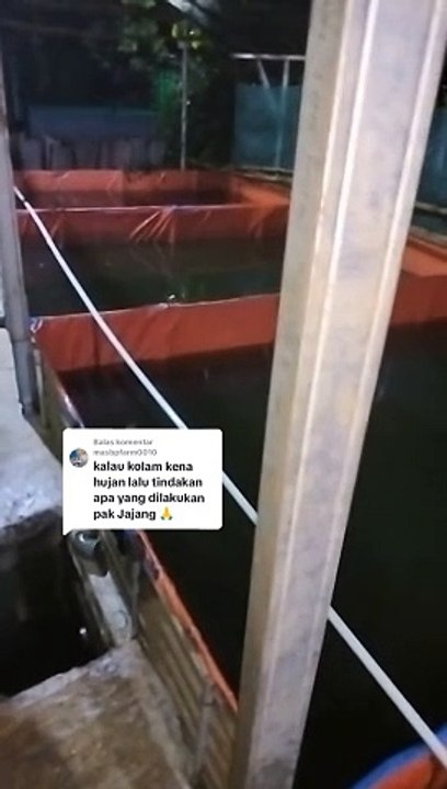 Jika kolam kena (kemasukan air hujan) apa yang harus dilakukan❓