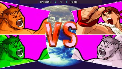 ((Ackesh))   VS  Hadou_  - MARVEL vs CAPCOM