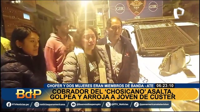 Detienen a banda criminal que asaltaba usando 'Chosicano': chofer, cobrador y dos mujeres eran integrantes
