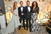 Suits Stars Patrick J. Adams, Gabriel Macht, Sarah Rafferty and Gina Torres Reunite at 2024 Golden Globes