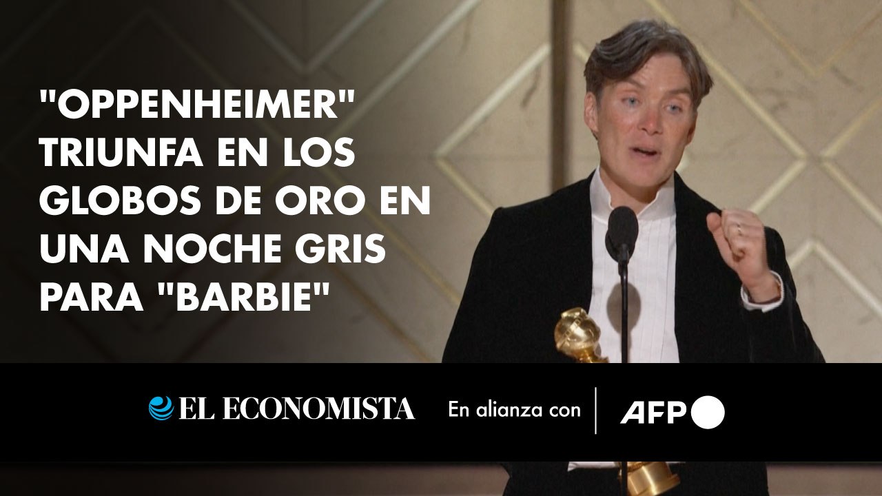 "Oppenheimer" triunfa en los Globos de Oro en una noche gris para "Barbie"