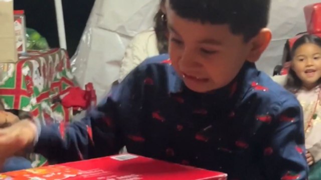 Tears of joy touch every eye in the room as extraordinary boy receives special gift