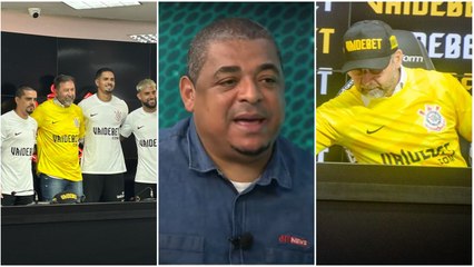 “Tem que dar OS PARABÉNS! Esse contrato vai…” Vampeta EXALTA novo patrocínio master do Corinthians!