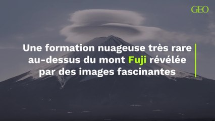 Des images fascinantes montrent une formation nuageuse très rare au-dessus du mont Fuji