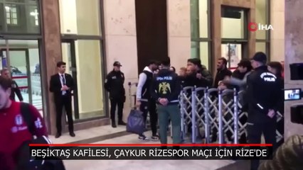 Beşiktaş'a Rize'de tepki