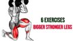 6 Exercises for BIGGER Stronger LEGS | Leg Workout at Gym!
