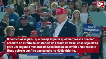 Trump promete proibir entrada de imigrantes apoiadores do Hamas