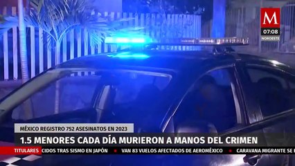 México registró más de 700 asesinatos de menores en 2023